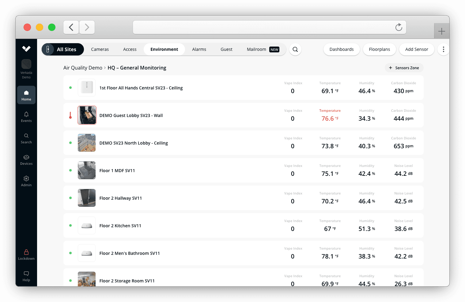 Sensors Screenshot #1