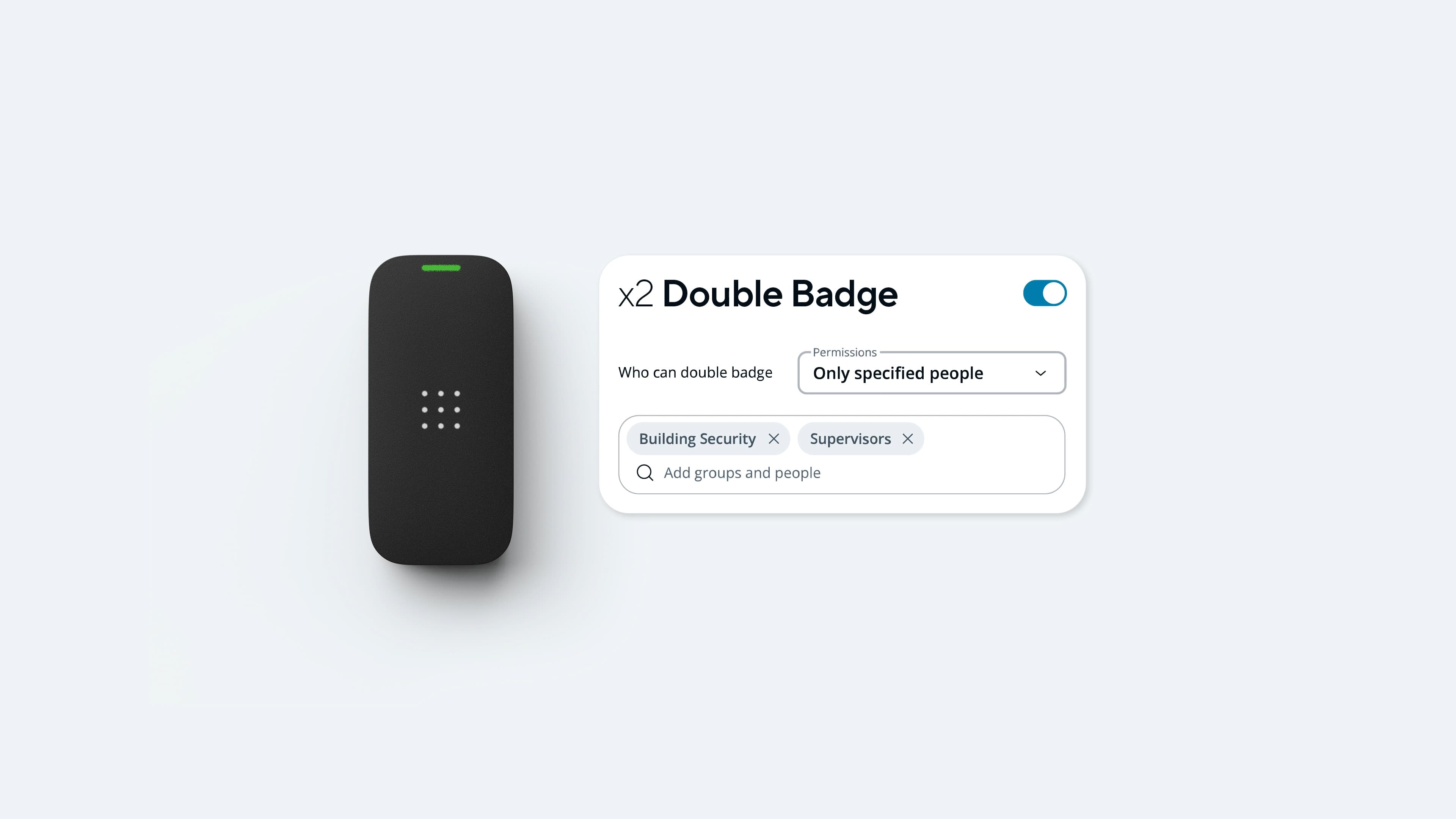 Double badge hero graphic