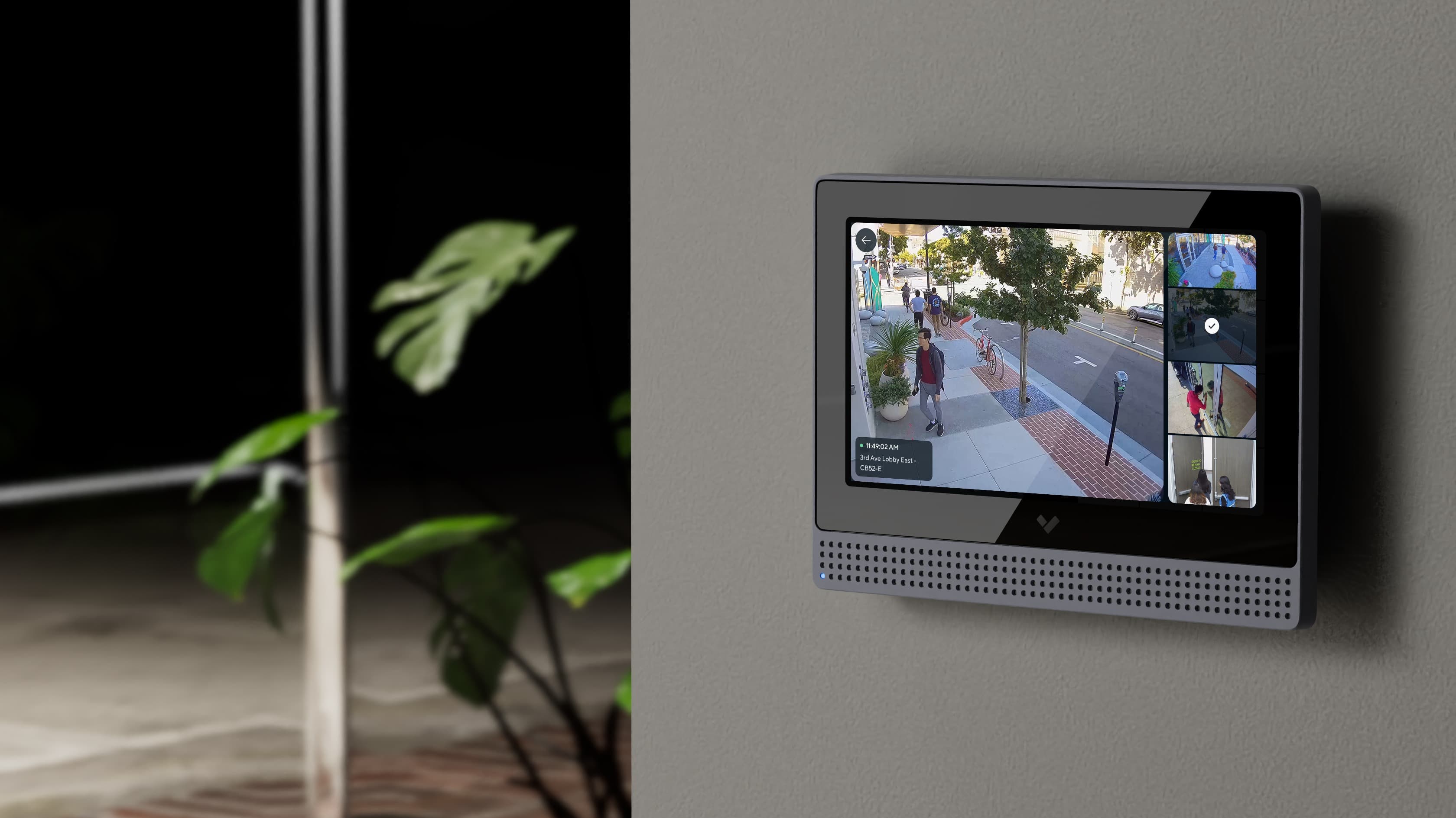 Keypad camera feeds