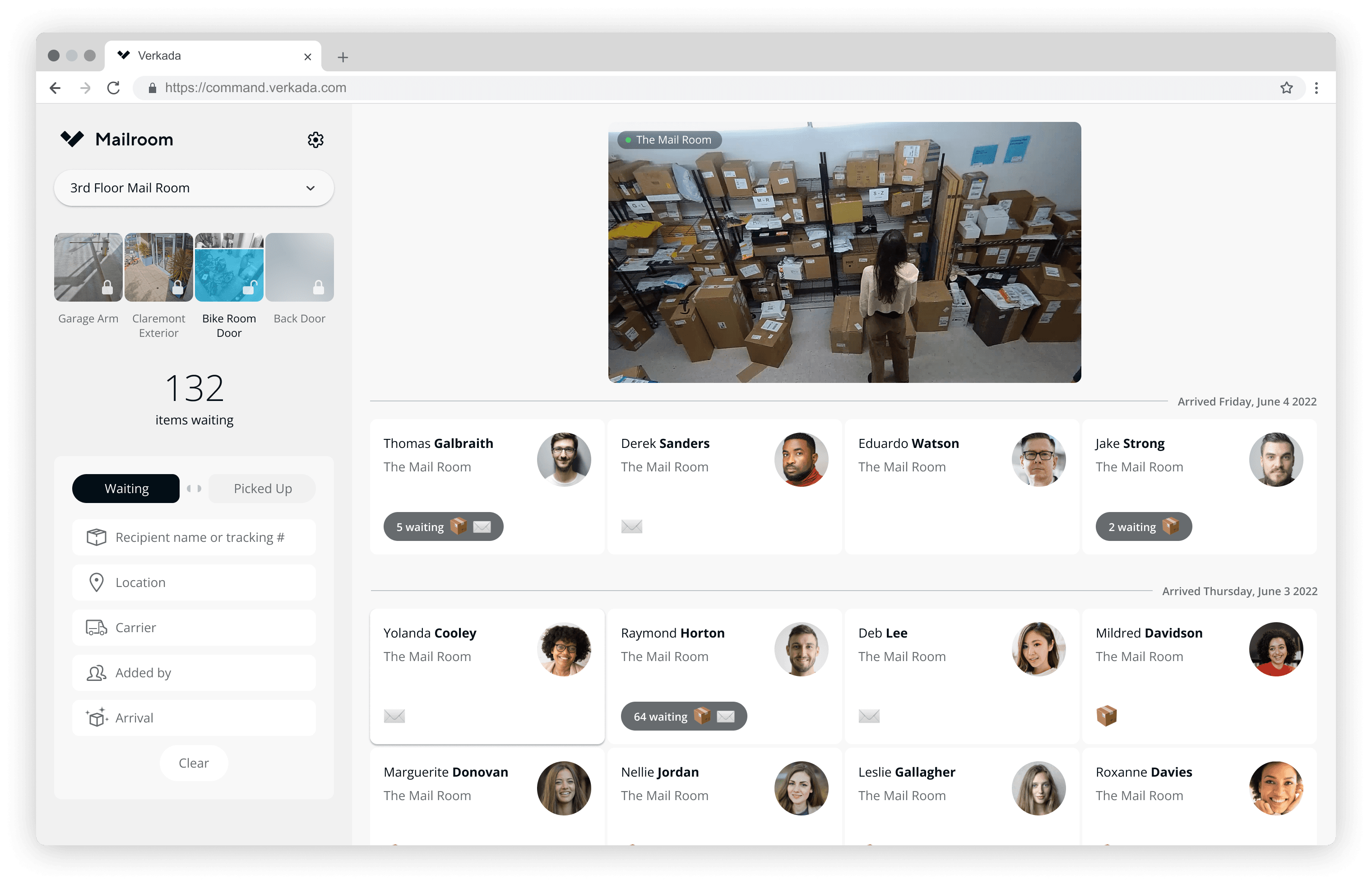 Mailroom Dashboard